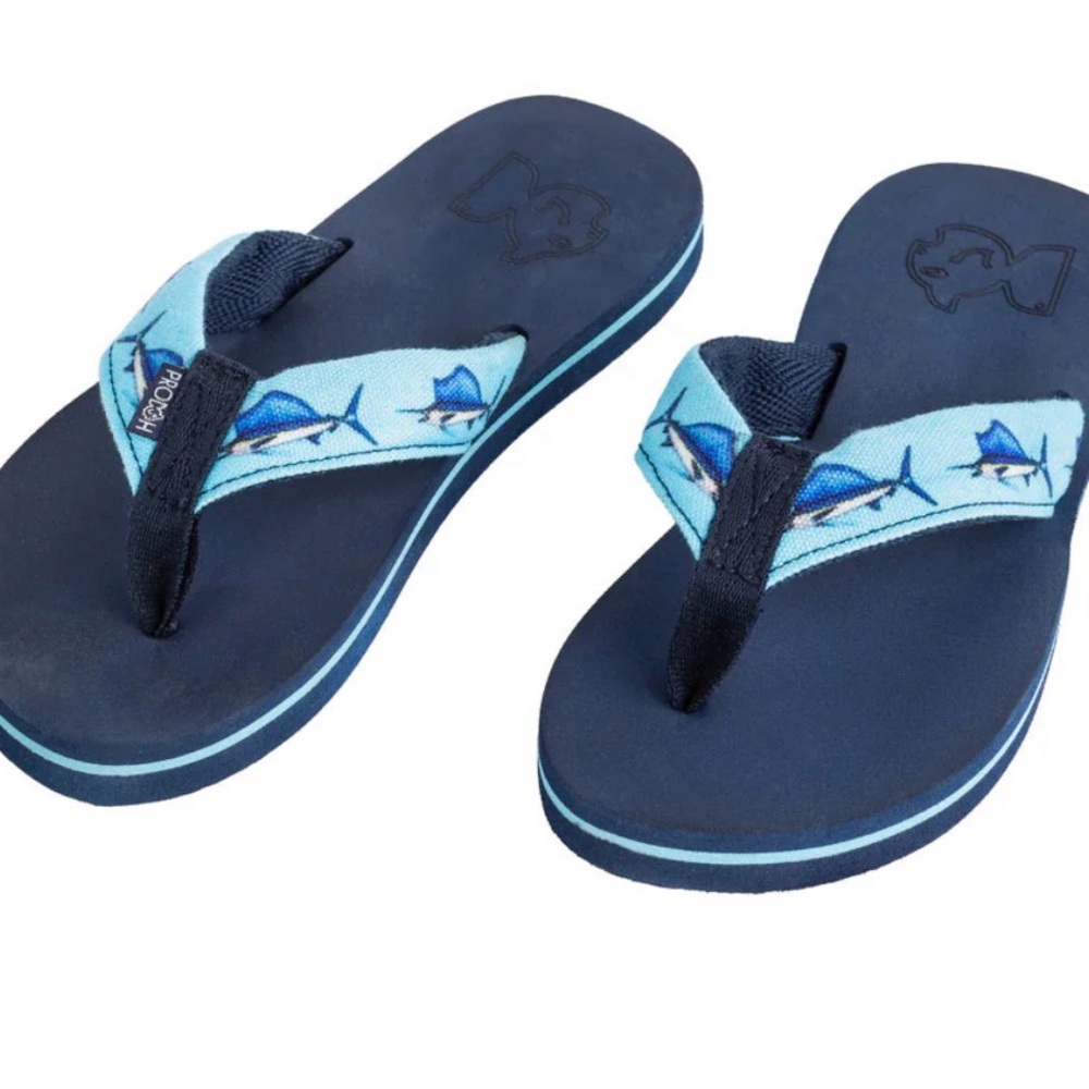 Prodoh Kids Fishin Hole Flip Flops Size 1
